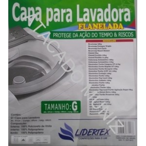 CAPA PARA MAQUINA DE LAVAR LIDERTEX FLANELADA G