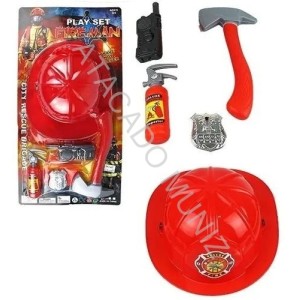 KIT EQUIPAMENTOS BOMBEIROS ARK TOYS