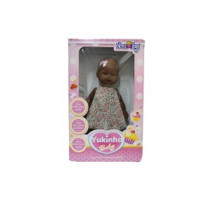BONECA NOVA TOYS YUKINHA BABY NEGRA