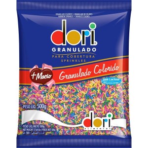 CHOCOLATE GRANULADO DORI PACOTE 500G COLORIDO