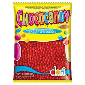 PASTILHA DORI 350G CHOCOCANDY MINI VERMELHO