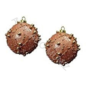 BOLA DECORADA CORDAO BOLINHAS COM GLITTER