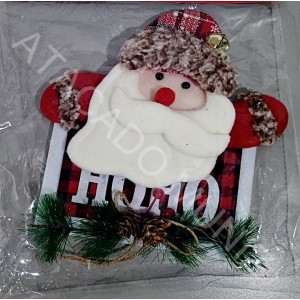 ENFEITE DE PENDURAR PLACA HO HO HO