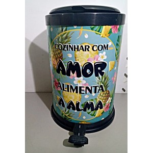 LIXEIRA DE PLASTICO NOVA ALIANCA COM PEDAL 12 LITROS