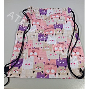 MOCHILA BECKY POLIESTER ESTAMPAS VARIADAS