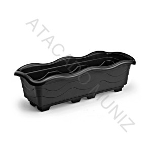 JARDINEIRA INJEPLSTEC PEQUENA PRETA