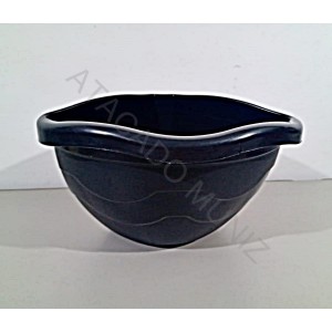 VASO INJEPLASTEC ARANDELA CUIA PEQUENO PRETO