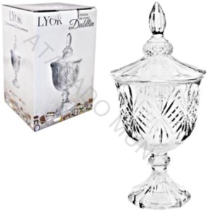 BOMBONIERE DE VIDRO RELEVO DUBLIN