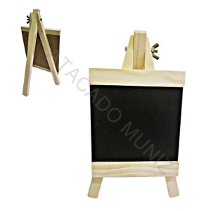 QUADRO PORTA RECADO COSY QUADRADO DE MADEIRA COM TRIPE