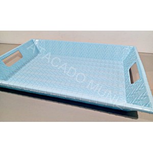 BANDEJA DE PLASTICO RETANGULAR COM ALCA COLORS