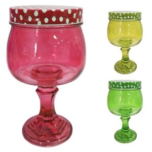 BOMBONIERE DE VIDRO CASTRA TRANSCOLOR COM PE