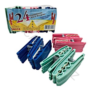 PRENDEDORES PARA ROUPA KEITA COM 24 UNIDADES