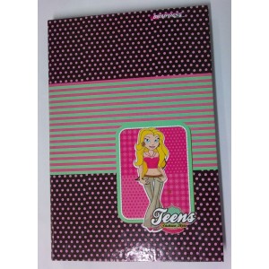 CADERNO TEENS FASHION STYLE BRIMPRESS 1/4 96 FOLHAS