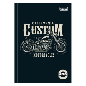 CADERNO BROCHURA PEPPER TILIBRA 1/4 40 FOLHAS  CAPA DURA