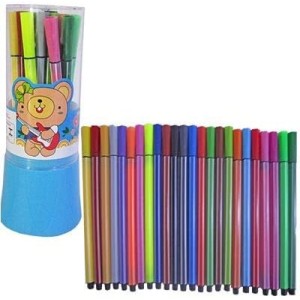 CANETA HIDROCOR TUBO ABBMIX COM 24 UNIDADES 17CM VARETA