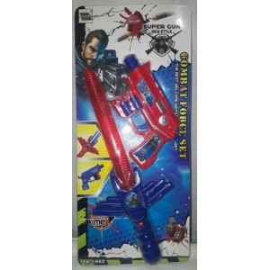 BRINQUEDO PISTOLA DE PLASTICO COM ACESSORIOS TOY KING