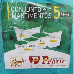 CONJUNTO MANTIMENTOS PRATIC 5 PECAS