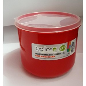 ORGANIZAÇÃO MULTIUSO CILINDRO 750ML VERMELHO