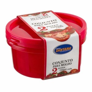 CONJUNTO PARA MOLHO 2 POTES GRADUADO 700 ML SANTANA
