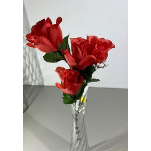 BOTAO DE ROSA H8 X 5 CORES SORTIDAS