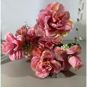 FLOR ARTIFICCIAL ROSA H8 X 9 50CM