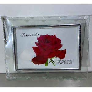 PORTA RETRATO DE VIDRO 10X15 PICOTADO