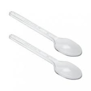 COLHER PLASTICO PLAC GRANDE CRISTAL COM 8 UNIDADES