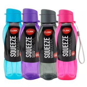 GARRAFA SQUEEZE CLINK PLASTICA 600ML